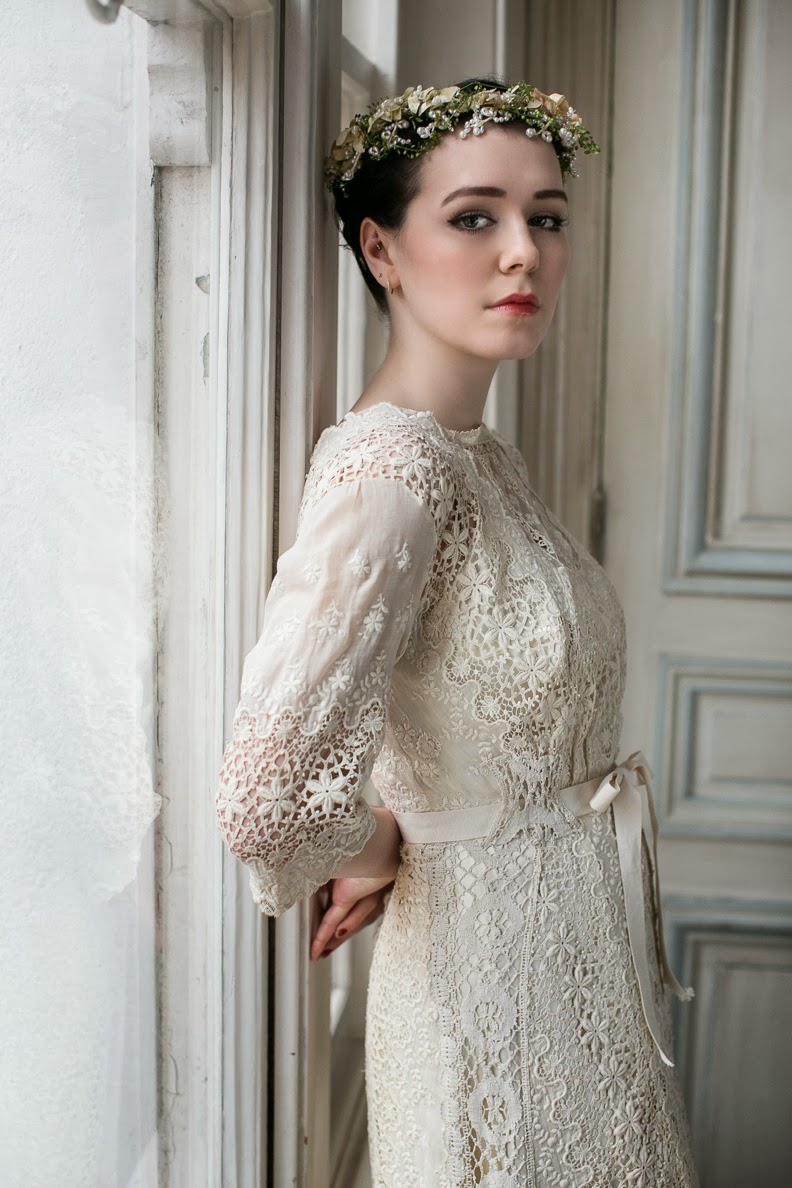Edwardian lace wedding dresses: two rare original beauties |Heavenly