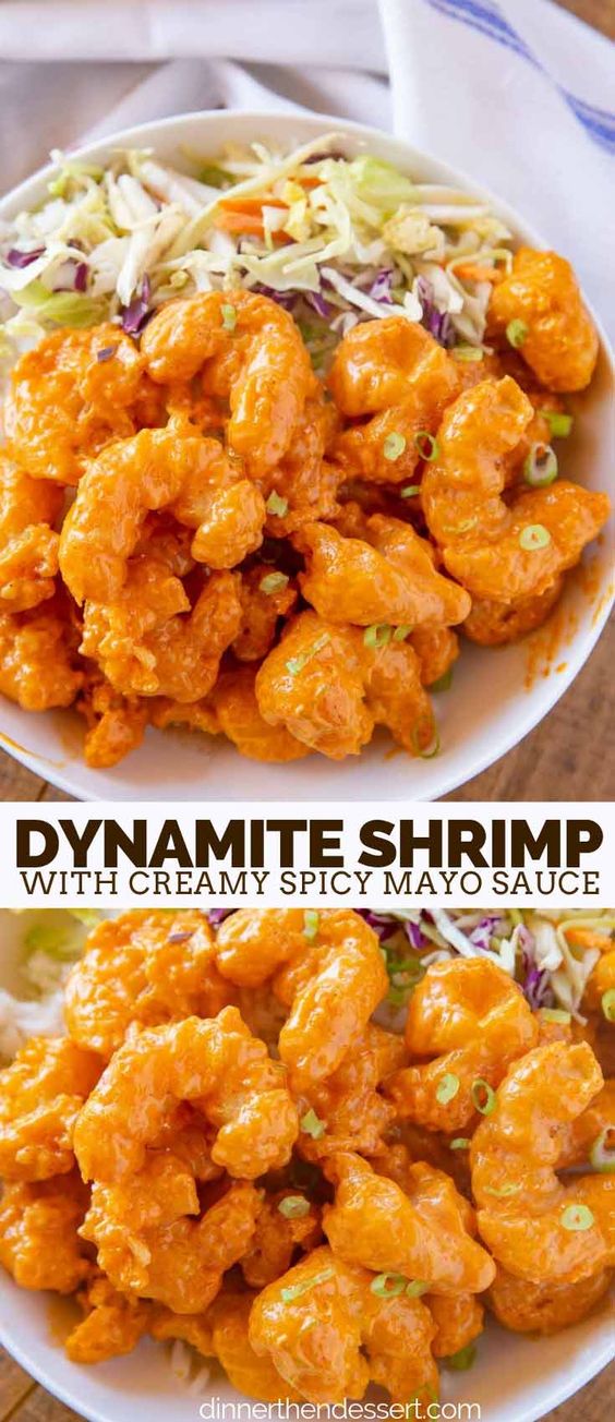 Dynamite Shrimp made with battered fried shrimp coated in a spicy mayo sauce is the PERFECT recipe to serve as an appetizer or the main course!