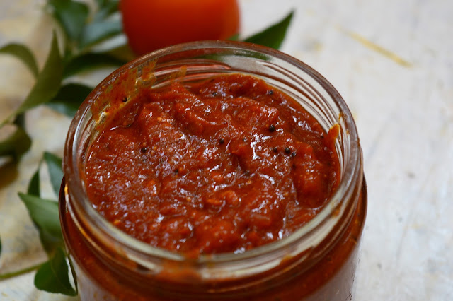 Tomato Pickle | Tomato Thokku | Step by Step Pictures