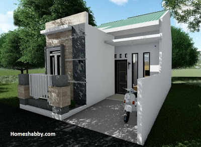 Desain dan  Denah  Rumah  Minimalis  Ukuran 6 x 10 M Tampak  Depan  dan  Ukuran Ruangnya Homeshabby 
