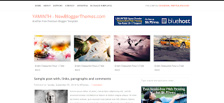YAMINTH Blogger Template Is a Minimalist Wp To Blogger Converted Free Blogger Template