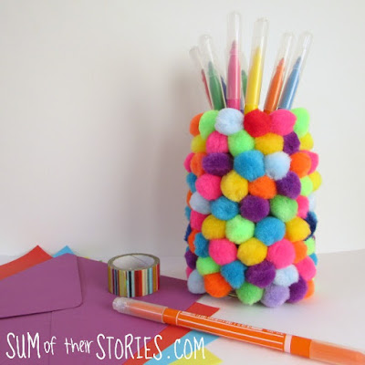 http://www.sumoftheirstories.com/2017/04/pom-pom-pen-pot.html