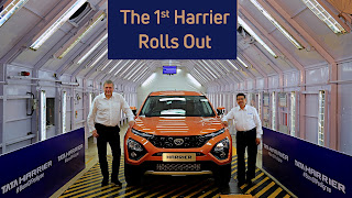 The first Tata harrier rollouts from its new assembly line in Pune news in hindi