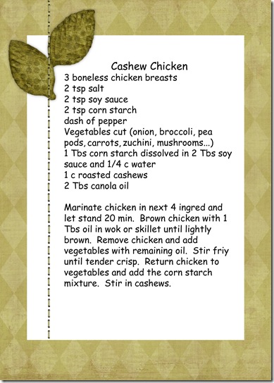 cashew ChickenED