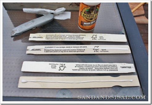 glue paint sticks together