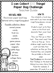Free challenge for the 100th day of school
