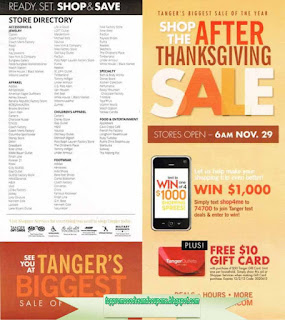 Free Printable Tanger Outlet Coupons