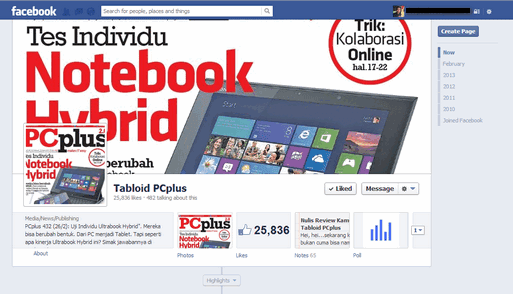 Facebook Page Tabloid PCplus