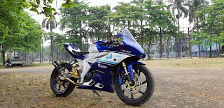 Modifikasi Suzuki GSX R150 Ala Motor Cardion AB Motoracing