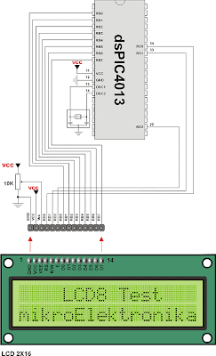 Interface LCD 2 x 16 to  Microcontroller