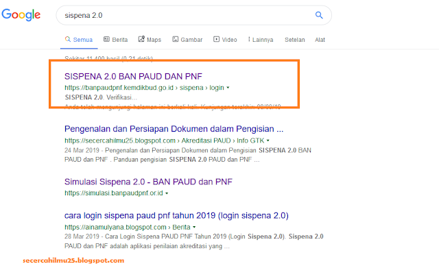 link akses sispena 2.0 BAN PAUD PNF https://banpaudpnf.kemdikbud.go.id/sispena/login