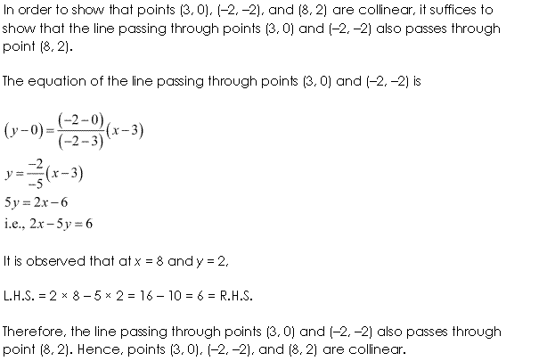 Solutions Class 11 Maths Chapter-10 (Straight Lines)