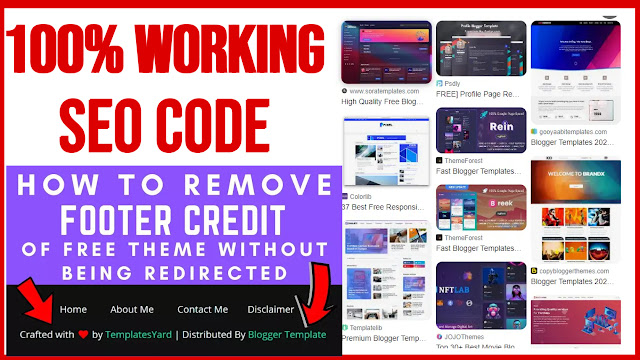 Bogger Templates footer Credit link