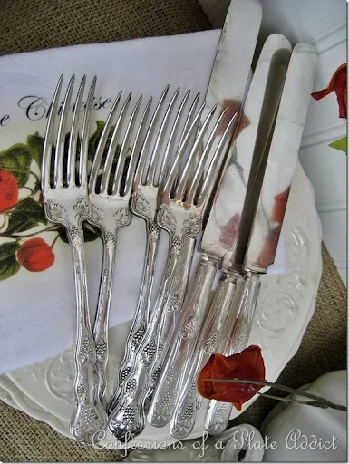 CONFESSIONS OF A PLATE ADDICT Using Vintage Silver in Country French Décor