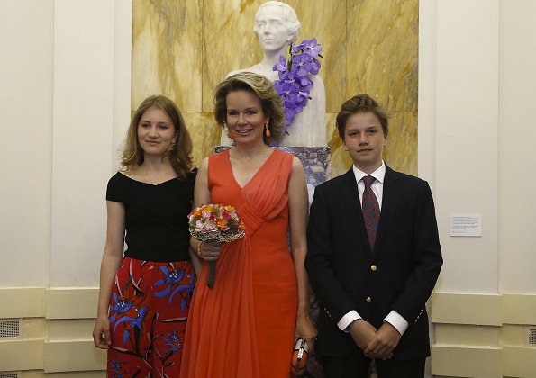 Queen Mathilde, Elisabeth and Gabriel attended Voice 2018 