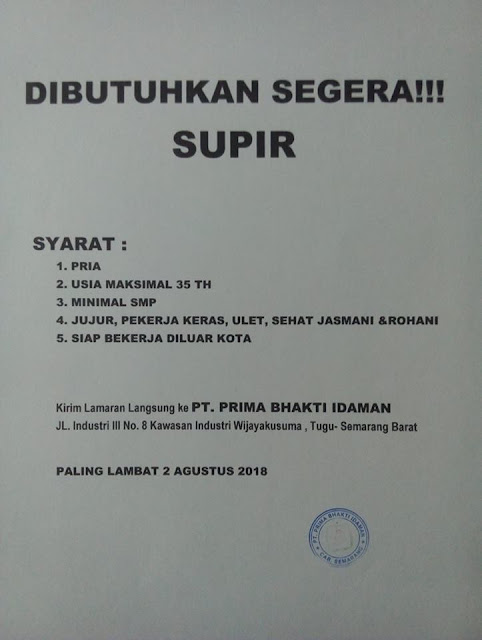 https://lokerkerjapt.blogspot.com/2018/07/lowongan-kerja-sopir-pt-prima-bhakti.html