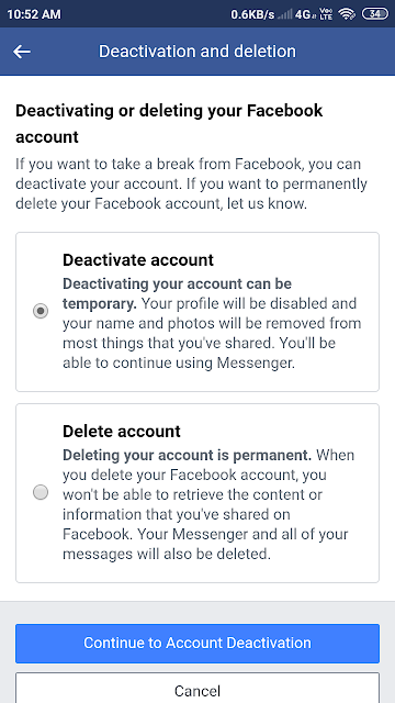 Facebook  Account Ko delete kaise kare