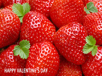 valentines day wallpaper, valentines day with beautiful strawberry, happy valentine day image