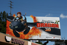How to train your Dragon movie billboard