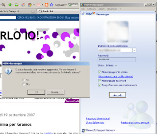 msn messanger, screen shot