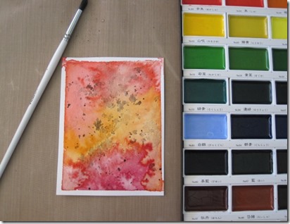 watercolouring