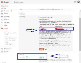 settingan blogger untuk cloudflare