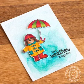 Sunny Studio Stamps: Rain or Shine Let's Weather It Together Card by Marion Vagg.