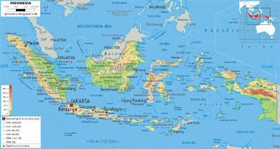 Batas-Batas Wilayah Indonesia di Sebelah Utara, Timur, Selatan, dan Barat [image by petacitra.blogspot.co.id],