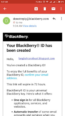 cara buat akun blackberry messenger