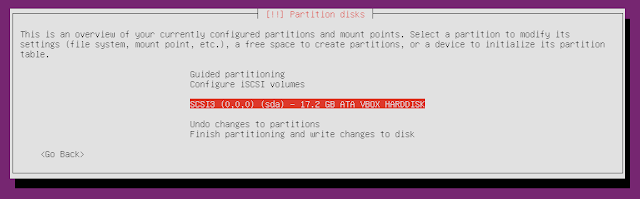 Ubuntu minimal CD select hard drive partition