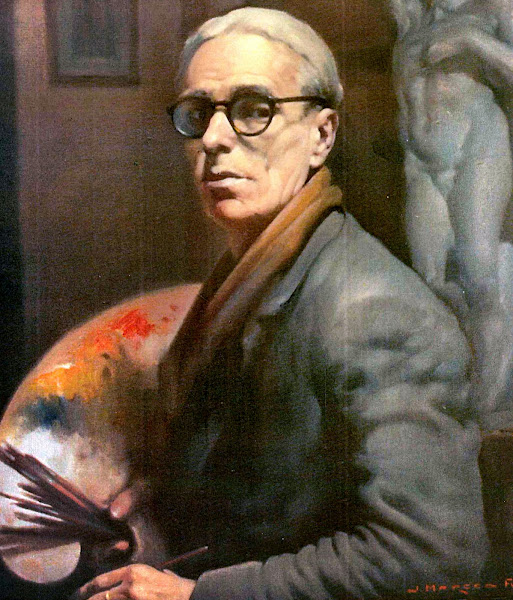 Autorretrato, José Marced Furió (Alicante, 1896 -  1967), Retratista español, Autorretrato de José Marced Furió, Retratos de José Marced Furió, Pintor Valenciano, Galeria de Autorretratos, Pintores Valencianos, Pintura valenciana, Pintors en la Comunitat Valenciana, Galería d'autoretrats