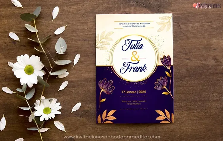 Elegir el color de la invitación de boda según el gusto personal de la pareja