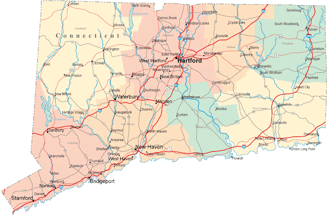 connecticut road map