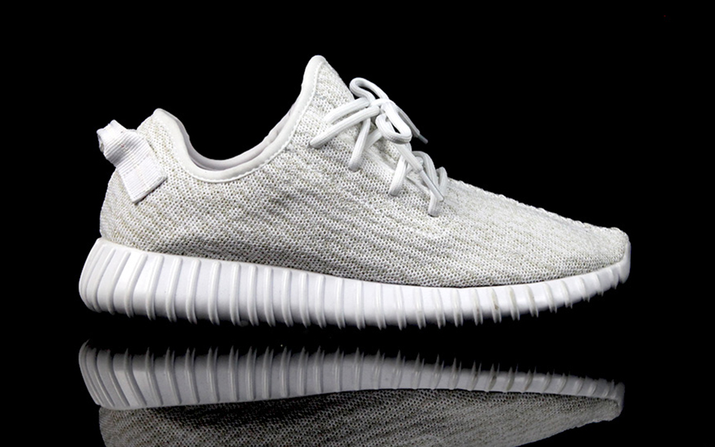 White adidas Yeezy 350 Boost