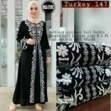 Pakaian Muslimah Abaya Original Model Terbaru Harga Online - Baju gamis arab warna hitam