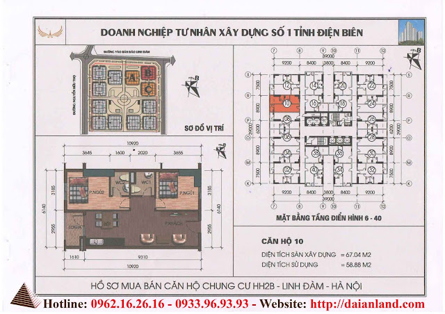 Thiết Kế Căn 10 Chung Cư HH2B Linh Đàm