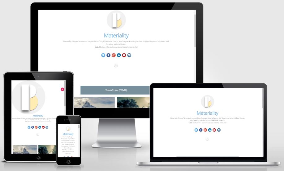 Materiality – Material Design Blogger Template