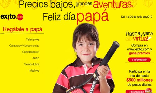 Feliz d�a pap� kid website design