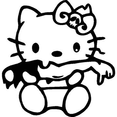 Hello Kitty Halloween Coloring Pages 15