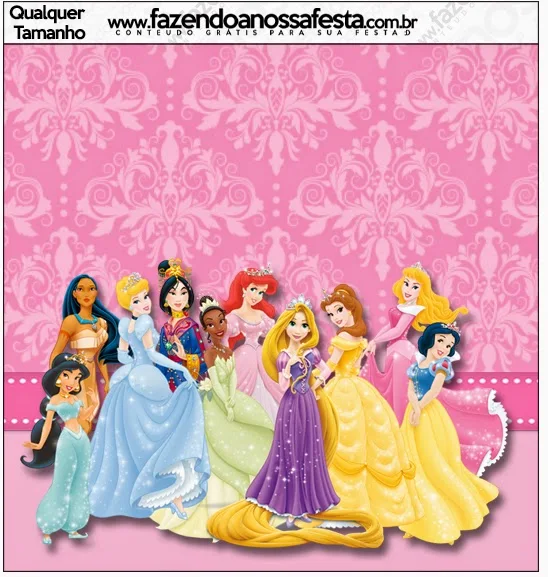 Princesas Disney: Etiquetas para Candy Bar para  Imprimir Gratis.