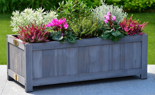 Wooden planter