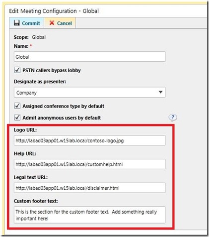 Lync 2013 - Cust Invite - Meeting Config - Custom - markup
