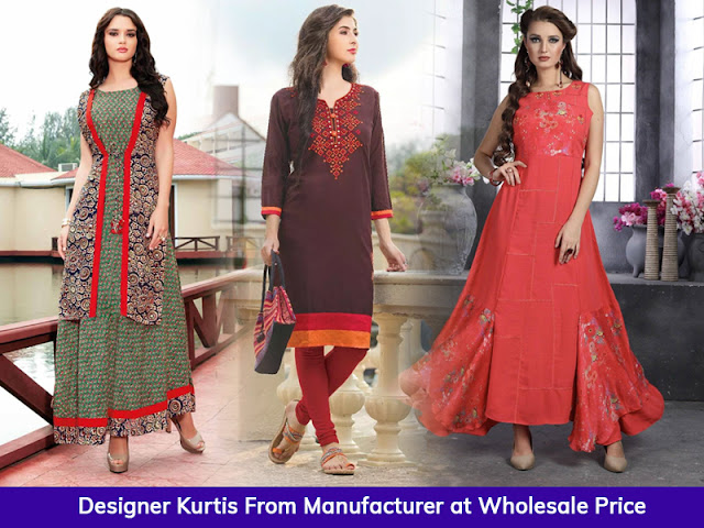 Designer kurtis from manufacturers at wholesale price