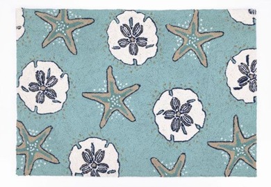 SAND_DOLLAR_STARFISH rug beachdecorshop