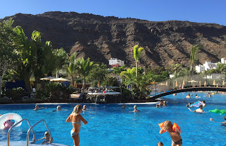 Hotel swimming pool in Gran Canaria