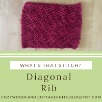 How to do Diagonal rib