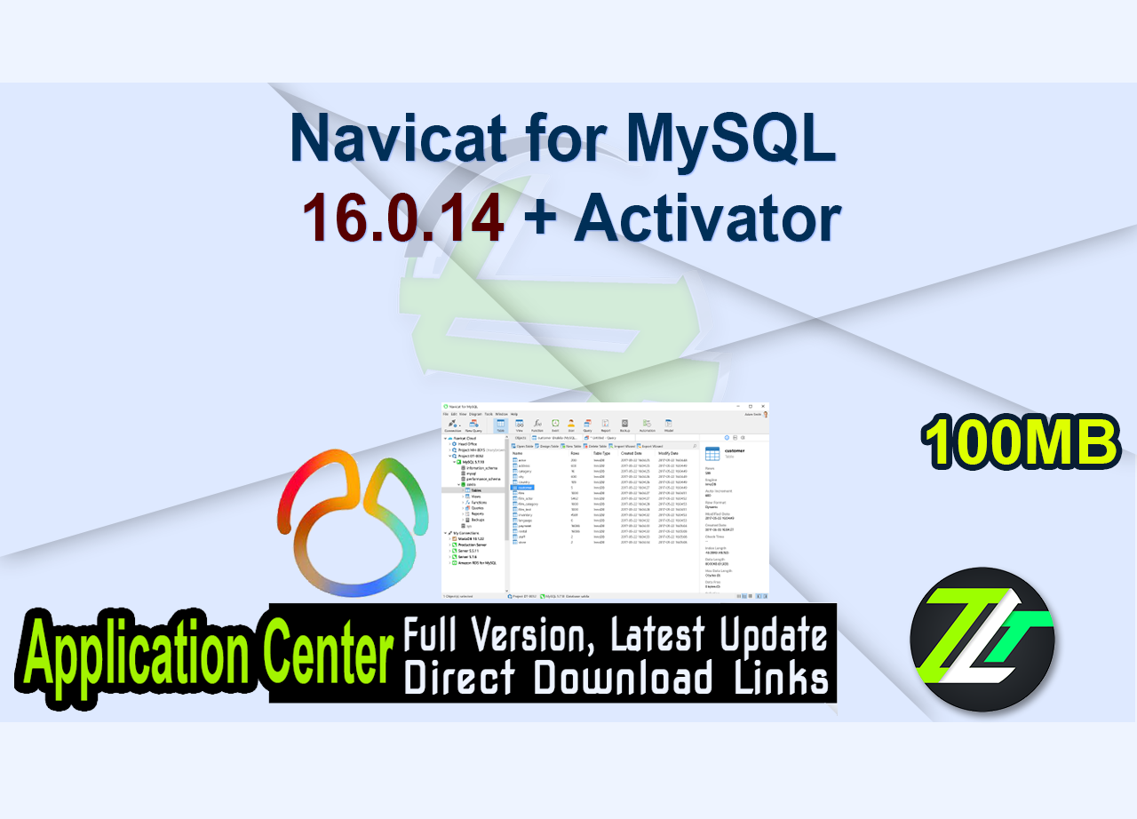Navicat for MySQL 16.0.14 + Activator