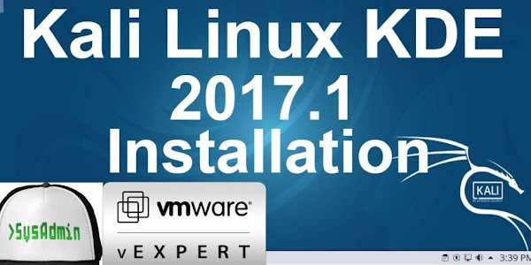 Kali Linux 2017.1 KDE Plasma Installation on VMware Workstation