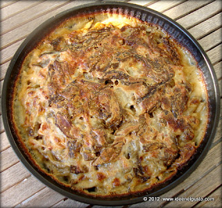 torta salata con patate melanzane e funghi , torta salata ricetta