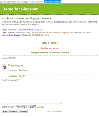 Facebook comments for blogger  - Chèn comment của facebook vào blogspot - http://namkna.blogspot.com/